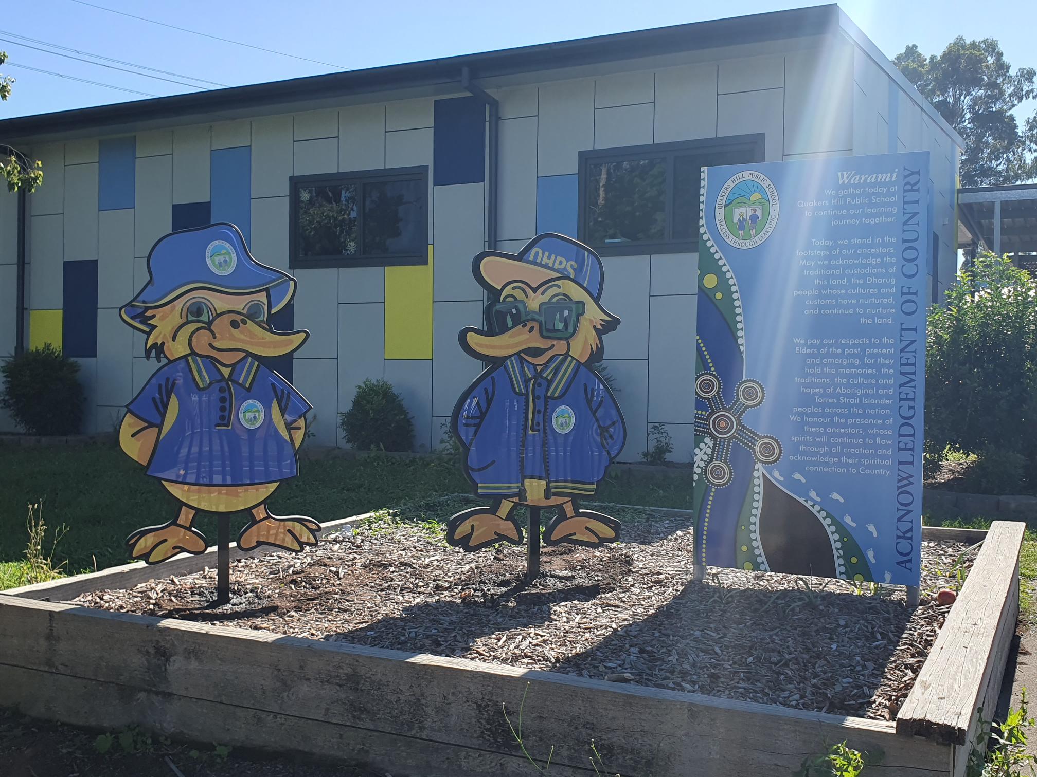 School mascot designed and manufactured by Achurch Signs